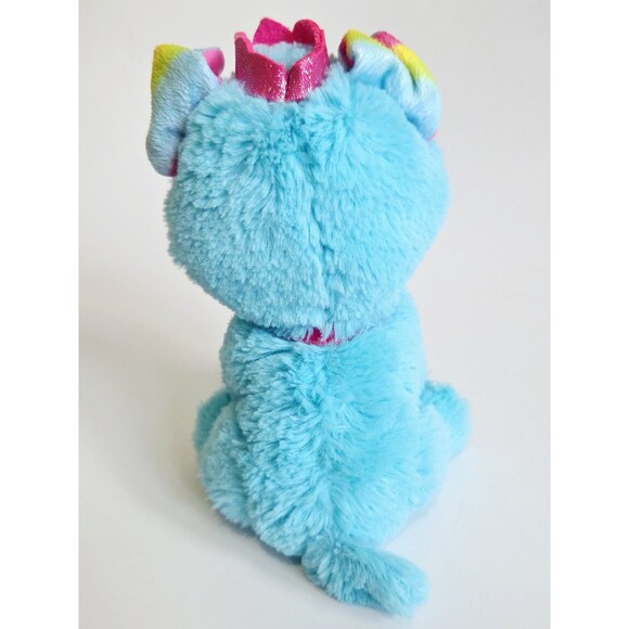 Barbie Princess Puppy Dog Pet Plush Stuffed Animal Toy Blue Pink Crown 8" - Picture 5 of 13